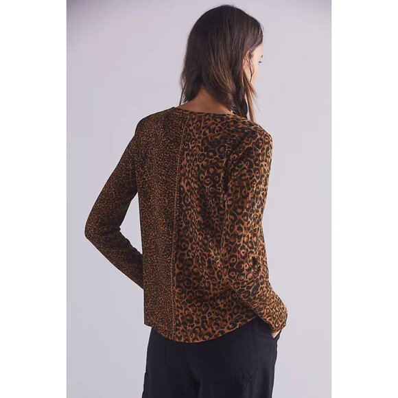 Anthropologie Pilcro Split-Neck Long Sleeve Top Size Small - 47727 - Picture 4 of 16